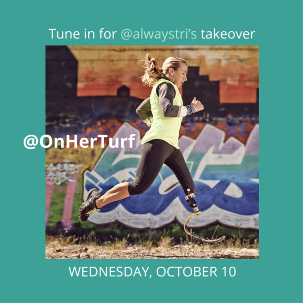 Sarah Reinertsen instagram hashtag OnHerTurf takeover